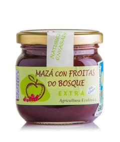 Mermelada ecología Manzana y Frutas del Bosque.